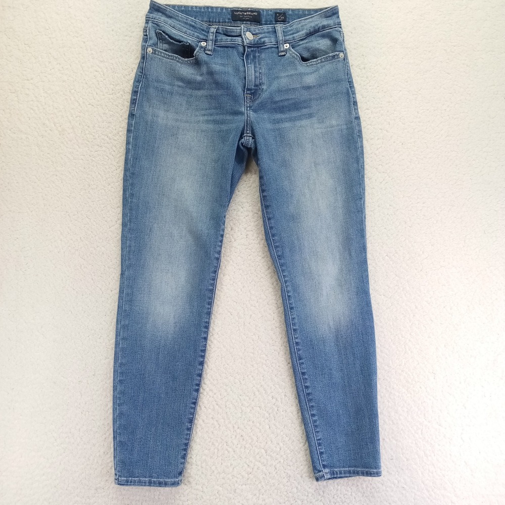 Lucky Brand Stella Low Rise Skinny Ankle Jeans Blue Medium Wash 6/28 7WP10257U5